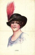 T2 1915 Lissie / Lady With Hat, Art Postcard S: Barber - Ohne Zuordnung