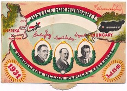 ** T2/T3 1931 Justice For Hungary! A Diadalmas óceánrepülés Emlékére. Magyar Sándor Navigátor, Endresz György Pilóta, Sz - Unclassified
