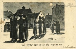 * T4 Gebet Bei Vollmond. S. M. P. Kr. Déposé 1904. / Judaica Art Postcard (vágott / Cut) - Ohne Zuordnung