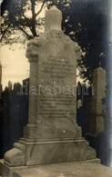 ** T2/T3 Magyar Zsidó Sír A Temetőben / Hungarian Jewish Tomb In The Cemetery. Photo  (EK) - Unclassified