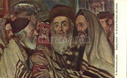 ** T2 Sadny Dzien / Le Grand Pardon / Al Cheit. Judaica Art Postcard With Rabbis. Ser. 71. Nro. 7. S: A. Markowicz - Sin Clasificación
