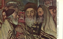 ** T2 Sadny Dzien / Le Grand Pardon / Al Cheit. Judaica Art Postcard With Rabbis. Ser. 71. Nro. 7. S: A. Markowicz - Unclassified