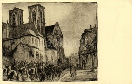 ** T2 Laon, Einmarsch Bei St. Martin / Invading German Troops At The Abbey Of St. Martin, WWI Military S: Karl Lotze - Sin Clasificación