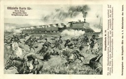 ** T2 Kriegsbildkarte Nr. 24. Panzerzug / K.u.K. (Austro-Hungarian) Military Art Postcard, Panzer Train (armored Train)  - Ohne Zuordnung