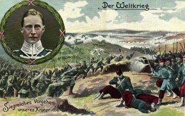 * T2 Der Weltkrieg, Siegreiches Vorgehen Unseres Kronprinzen Bei Longwy / WWI German Military, Battle Scene At Longwy, C - Ohne Zuordnung