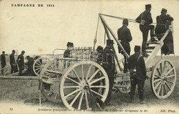 * T1/T2 1915 Campagne De 1914, Artillerie Francaise, Poste D'observation De L'Officier Dirigeant Le Tir / WWI French Mil - Unclassified