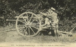 * T2/T3 1915 La Grande Guerre, Le Canon A Tir Rapide De L'Armée Anglaise / WWI British Military, Artillery, Rapid Fire ( - Unclassified