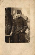 * T2/T3 Első Világháborús Osztrák-magyar Katona / WWI K.u.K. (Austro-Hungarian) Military, Soldier. Photo (EK) - Unclassified