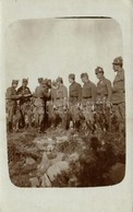 * T2/T3 1917 Dekorierung / WWI Austro-Hungarian K.u.K. Military, Soldiers Decorating Their Uniforms. Photo (EK) - Unclassified