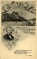 * T2/T3 Dichter- U. Künstlerheim Zur 'Krone' Assmanshausen (Rüdesheim Am Rhein), Joseph Victor Von Scheffel / Hotel And  - Ohne Zuordnung