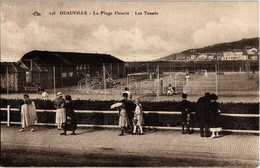 ** T2 Deauville, La Plage Fleurie, Les Tennis / Tennis Players On The Tennis Court - Unclassified