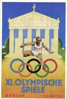 * T2 1936 Berlin XI. Olympische Spiele / Summer Olympics In Berlin Advertisement Card, So. Stpl S: Schroffner - Ohne Zuordnung