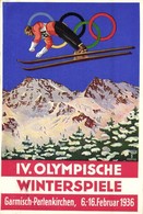 ** T2/T3 1936 Garmisch-Partenkirchen IV. Olympische Winterspiele / Winter Olympics In Garmisch-Partenkirchen Advertiseme - Sin Clasificación