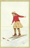 ** T1/T2 Winter Sport Art Postcard. Skiing. Vouga & Cie No. 27. Litho S: Pellegrini - Ohne Zuordnung