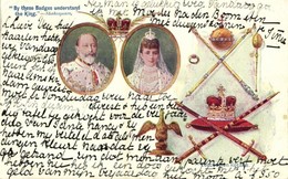 T2 1902 'By These Badges Understand The King', Edward VII And Alexandra, Coronation Regalia, Edward VII Coronation Souve - Ohne Zuordnung