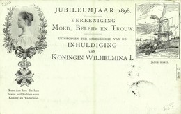 T2 1898 Jubileumjaar, Uitgegeven Ter Gelegenheid Van De Inhuldiging Van Koningin Wilhelmina I., Vereeniging Moed, Beleid - Ohne Zuordnung