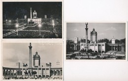 ** 1938 Budapest, XXXIV. Nemzetközi Eucharisztikus Kongresszus, Főoltár - 3 Db Régi Képeslap / 3 Pre-1945 Postcards Of T - Non Classés