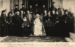 ** T1/T2 S.S. Pie X Chef Supreme De L'Eglise Universelle Et S.B. Cyrille VIII Patriarche De L'Eglise Grecque Catholique  - Non Classés