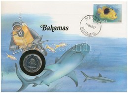 Bahamák 1985. 10c, Felbélyegzett Borítékban, Bélyegzéssel, Német Nyelvű Leírással T:1 
Bahamas 1985. 10 Cents In Envelop - Ohne Zuordnung