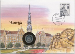 Lettország 1992. 50s Felbélyegzett Borítékban, Bélyegzéssel, Német Nyelvű Leírással T:1 
Latvia 1992. 50 Santimu In Enve - Unclassified