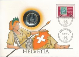 Svájc 1987. 1Fr Cu-Ni 'Helvetia' Felbélyegzett Borítékban T:1
Switzerland 1987. 1 Franc Cu-Ni 'Helvetia' In Envelope Wit - Unclassified