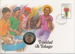 Trinidad és Tobago 1979. 1c Felbélyegzett Borítékban, Bélyegzéssel, Német Nyelvű Leírással T:1 
Trinidad And Tobago 1979 - Ohne Zuordnung