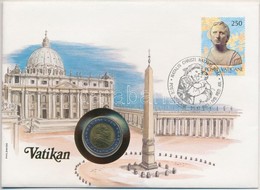 Vatikán 1982. 500L, Felbélyegzett Borítékban, Bélyegzéssel, Német Nyelvű Leírással T:1 
Vatican 1982. 500 Lire In Envelo - Unclassified