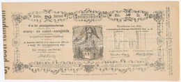 Budapest / Pest 1873. 'Jótékonyczélú Sorsjegy - Az Uj-pesti Kath. Templom Felépítésére' 50kr értékű Sorsjegy T:I- - Sin Clasificación