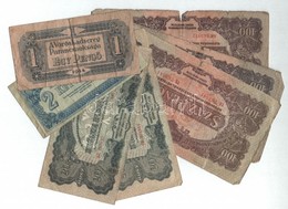 1944. 1P-100P (7x) Közte Sorszámos 1P T:III,III-,IV - Ohne Zuordnung