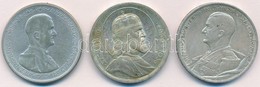 1930. 5P Ag 'Horthy Jobbra' + 1938. 5P Ag 'Szent István' + 1939. 5P Ag 'Horthy Balra' T:1--3 Patina - Unclassified