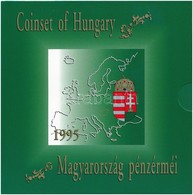 1995. 10f-200Ft (11xklf) Forgalmi Sor Dísztokban, Benne 200Ft Ag 'Deák', 'Magyarország Pénzérméi' Sorozat T:BU Adamo FO2 - Unclassified