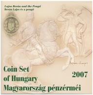 2007. 1Ft-100Ft (8xklf) 'Berán Lajos és A Pengő' Forgalmi Sor, Benne 'Berán Lajos és A Pengő' Ag Emlékérem (10g/0.999/27 - Unclassified