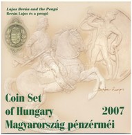 2007. 1Ft-100Ft (8xklf) 'Berán Lajos és A Pengő' Forgalmi Sor, Benne 'Berán Lajos és A Pengő' Ag Emlékérem (10g/0.999/27 - Unclassified
