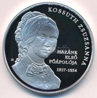 2017. 10.000Ft Ag 'Kossuth Zsuzsanna Születésének 200. évfordulója' Tanúsítvánnyal T:PP - Unclassified