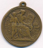 1896. 'Milleniumi Emlék / I. Ferenc József' Br Emlékérem Füllel (29mm) T:3 - Unclassified