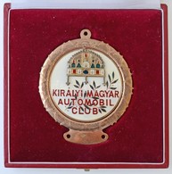 ~1990. 'Királyi Magyar Automobil Club' Zománcozott Br Autójelvény, Eredeti Tokban (102x84mm) T:1 - Unclassified