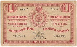 Finnország 1915. 1M T:III
Finland 1915. 1 Markka C:F
Krause 16. - Unclassified