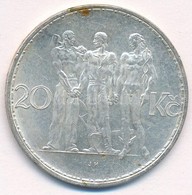 Csehszlovákia 1933. 20K Ag 'Ipar, Mezőgazdaság, üzlet' T:1,1- 
Czechoslovakia 1933. 20 Korun Ag 'Industry, Agriculture,  - Non Classificati