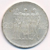 Csehszlovákia 1934. 20K Ag 'Ipar, Mezőgazdaság, üzlet' T:1-,2 
Czechoslovakia 1934. 20 Korun Ag 'Industry, Agriculture,  - Ohne Zuordnung