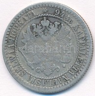 Finnország 1865S 1M Ag 'II. Sándor' T:3
Finland 1865S 1 Markka Ag 'Alexander II' C:F
Krause KM#3.1 - Ohne Zuordnung