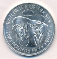 Jersey 1972. 2L 50p Ag 'Ezüstlakodalom' T:1
Jersey 1972. 2 Pounds 50 Pence Ag 'Silver Wedding' C:UNC 
Krause KM#38 - Unclassified