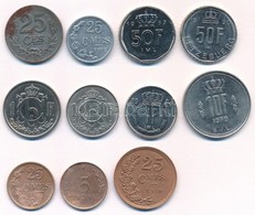 Luxemburg 1920-1990. 5c-50Fr (11xklf) Közte 1920. 25c Fe T:1,2,2-
Luxembourg 1920-1990. 5 Centimes - 50 Francs (11xdiff) - Unclassified