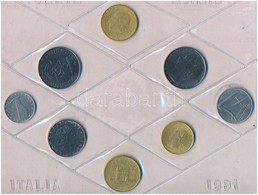 Olaszország 1981. 5L-200L (8xklf) Forgalmi Sor Fóliatokban T:1-2
Italy 1981. 5 Lire - 200 Lire (8xdiff) Coin Set In Foil - Unclassified