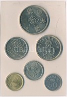 Spanyolország 1982. 1P-100P (6xklf) Forgalmi Sor Műbőr Tokban Tanúsítvánnyal T:1-
Spain 1982. 1 Peseta - 100 Pesetas (6x - Unclassified