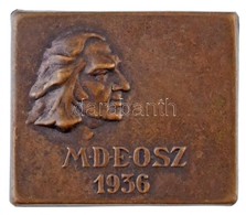 1936. 'MDEOSZ (Magyar Dalos Egyesületek Országos Szövetsége) - Liszt Ferenc' Br Lemezjelvény (31x36mm) T:2 - Unclassified