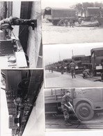 MILITARIA .Lot 8 Photos 9x14 . KARLSRUHE  (2/521 - Avril 1962)Train De BADEN (Liste-ci-dessous) - Guerre, Militaire
