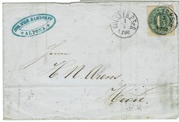 1865, Klarer Bahnpost " HOLST. E.B.P.Sp. B " ,   #2628 - Schleswig-Holstein