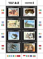 Sierra Leone 2019, WWF On Stamps, Monkey, Birds, Wild Cat, 4val In BF - Gorilles