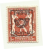 1939 - Belgio 6A Preannullati              C3997   ----- - Sonstige & Ohne Zuordnung