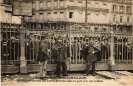 CPA PARIS Greve Des Chemins De Fer Porte De La Cour Du Havre (971888) - Sciopero